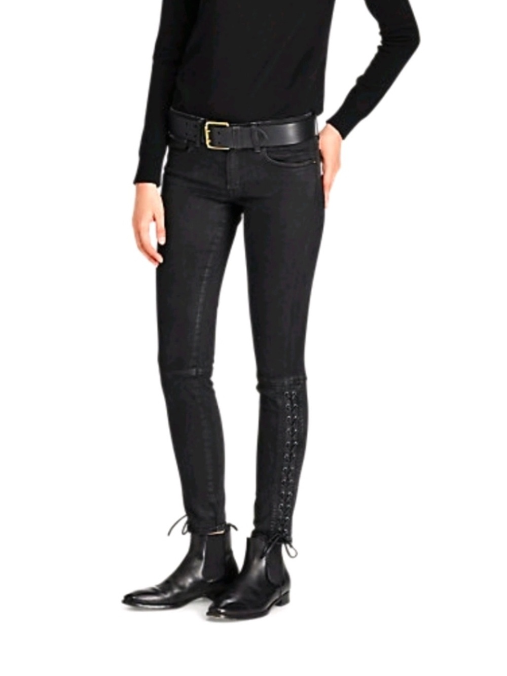 Polo Ralph Lauren Tompkins Skinny Black Jeans